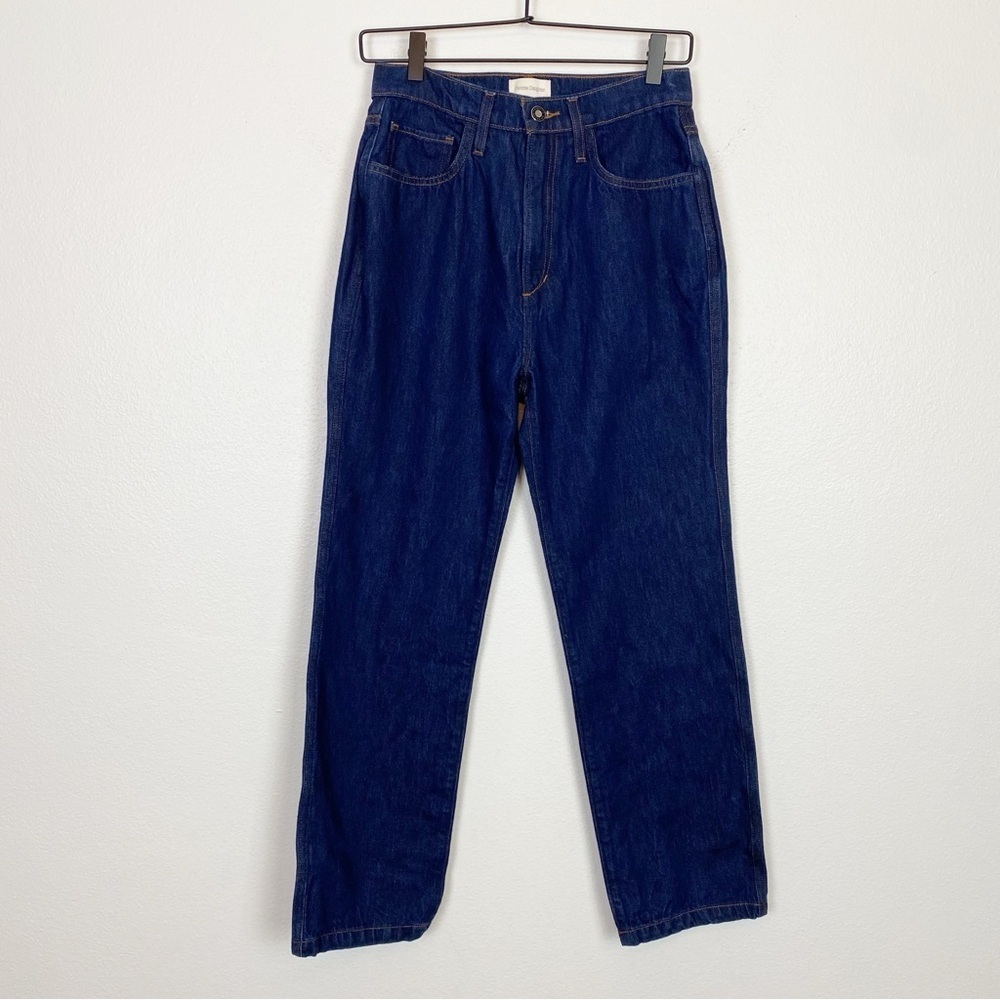 Favorite Daughter Valentina Straight High Rise Blue Jeans in Manchester - Picture 2 of 4